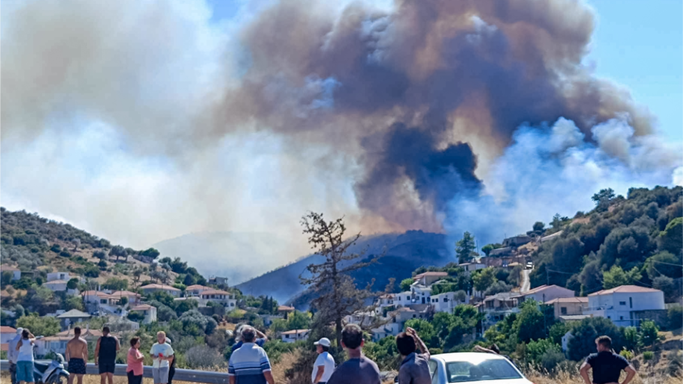 δασική φωτιά στην Κύμη